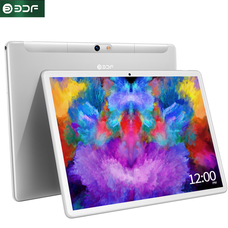 BDF S10 Tablet Pc Android 10.1 pollici Octa Core 4GB e 64GB Android 9 Dual Mobile Sim Card 3G Internet WiFi Bluetooth Google GPS
