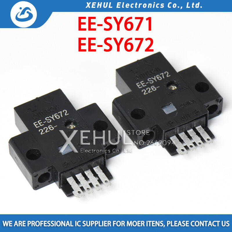 2 pçs/lote EE-SY671 EE-SY672 miniatura olho elétrico interruptor fotoelétrico sensor limite ajustável sensibilidade infravermelho