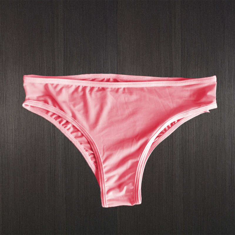 Celana dalam wanita mengkilap minyak tipis tembus udara Lingerie mengkilap celana dalam lembut padat celana dalam elastis celana dalam naik rendah mengkilap halus