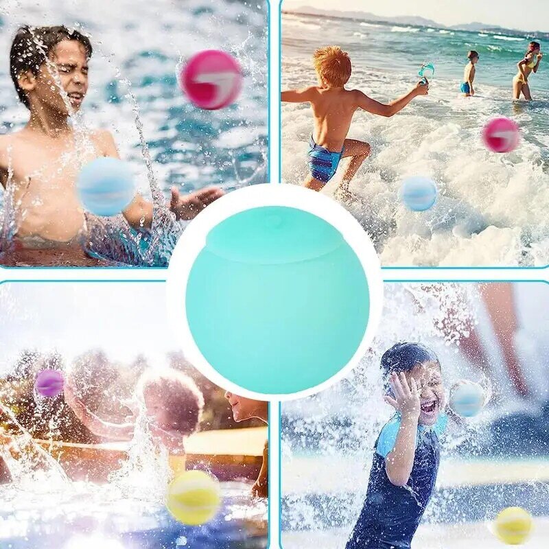 Water Balloons Quick Fill Balls Reusable Water Bombs Splash Balls Beach Swimming Pool Party Water Bombs Balloons Fight Games