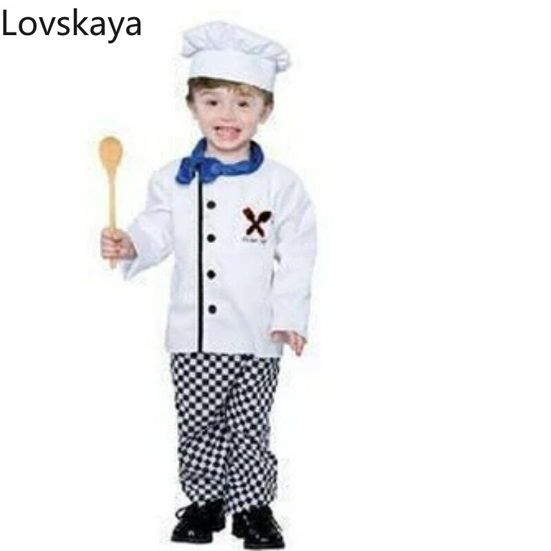 Novos trajes de fotografia especial para crianças, venda quente, roupas de Halloween, roupas de chef para meninos