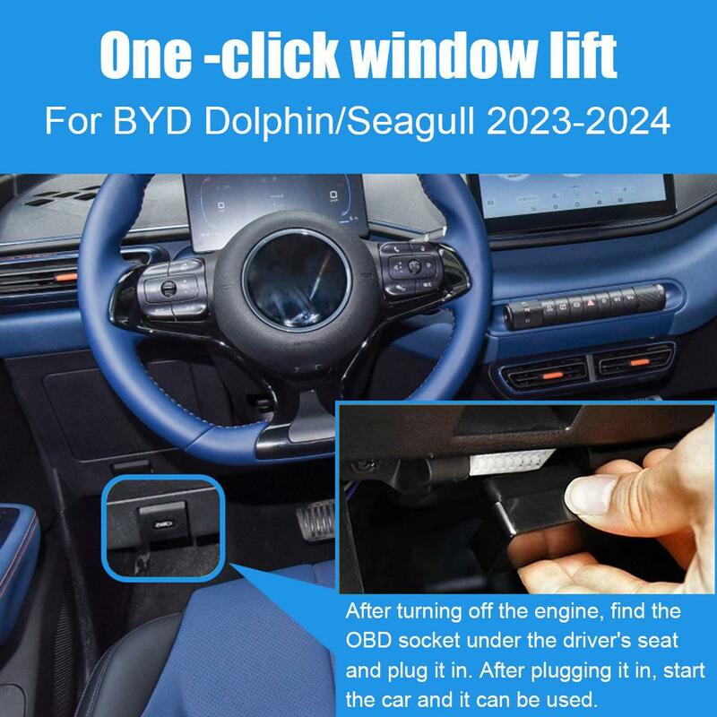 Автоматический стеклоподъемник OBD модуль для BYD Dolphin 2022 2023 Atto 2 Seagull Qin Song Plus DMI автомобильные аксессуары