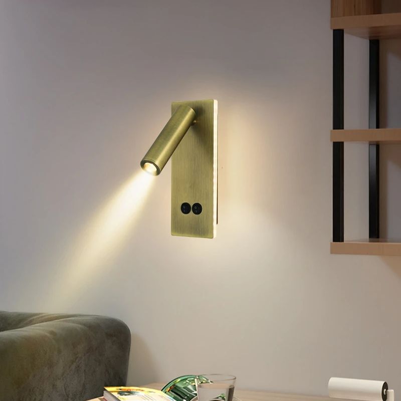 3W 7W Wall Light Backlight 350 Degree Rotate Adjustable Wall Lamp Spotlight For Study Reading Living Room Corridor Bedroom Decor
