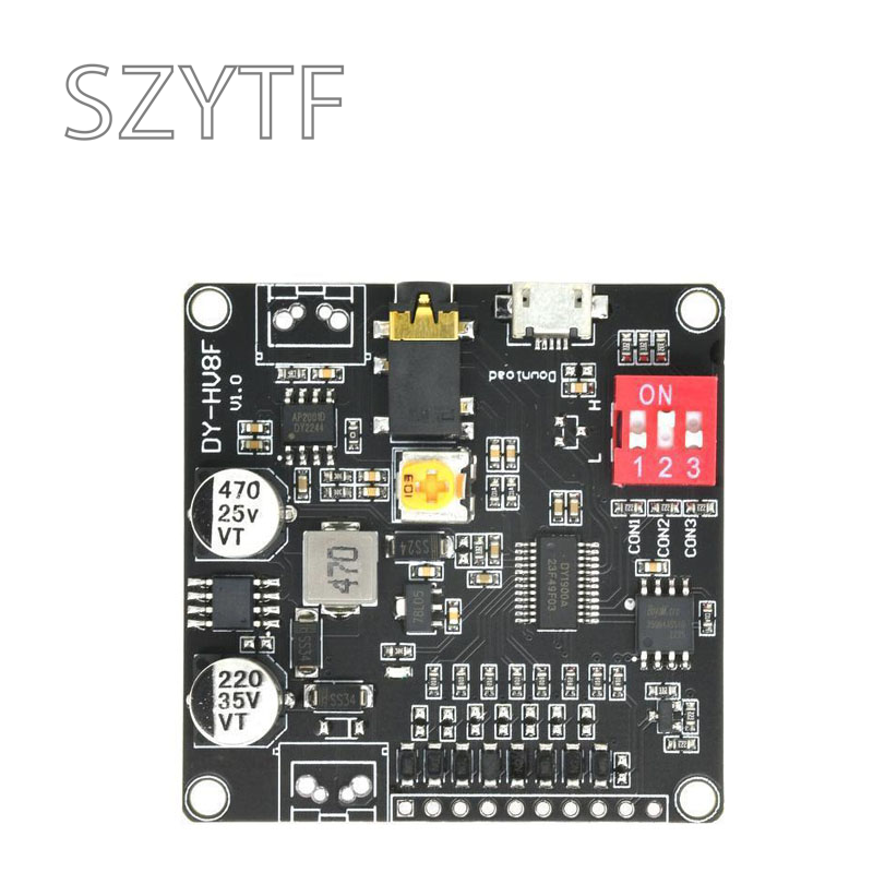 Voice Playback Module MP3 Music Player UART I/O Trigger Amplifier Board DY-SV17F DY-SV5W DY-SV8F DY-HV20T DY-HV8F For Arduino