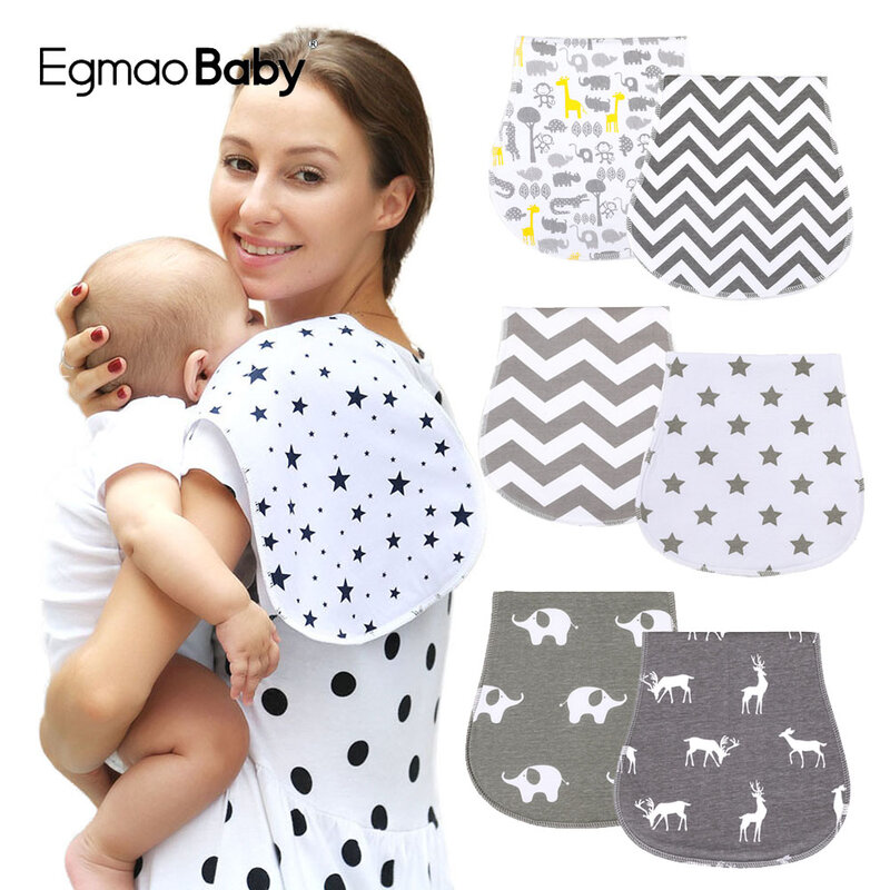 100% Organic Baby Bibs Burp Cloths for Baby Boys and Girls Ultra Absorbent Burping Cloth Unisex Fashion Newborn Saliva Towel
