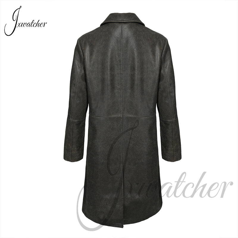 Jxwatcher女性用シープスキンコート、女性用本革トレンチコート、ロングジャケット、ファッションオーバーコート、新しい春、2021