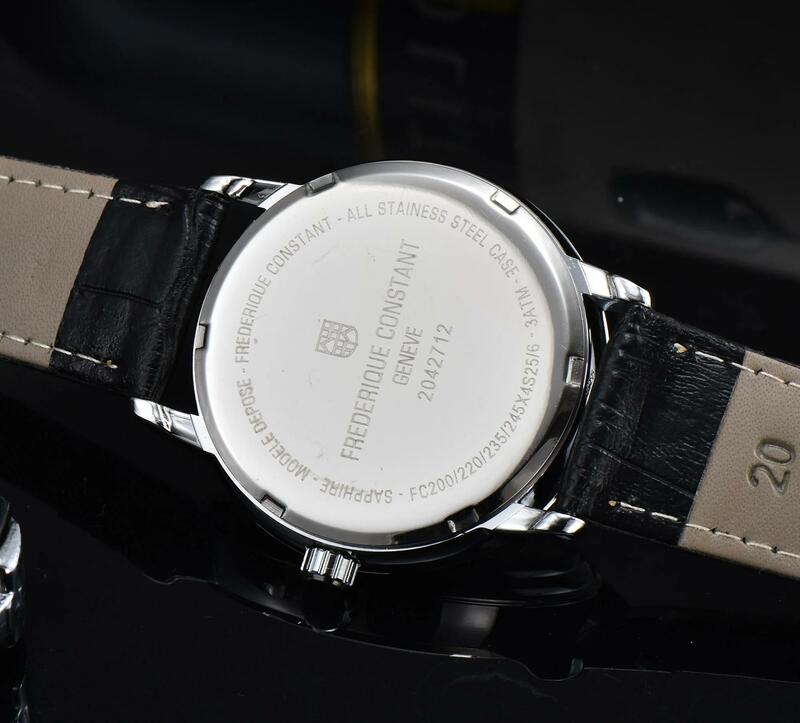 Relógio de quartzo masculino Freperque Constant, pulseira de couro avançada, calendário automático, moda casual, luxo, FC-303