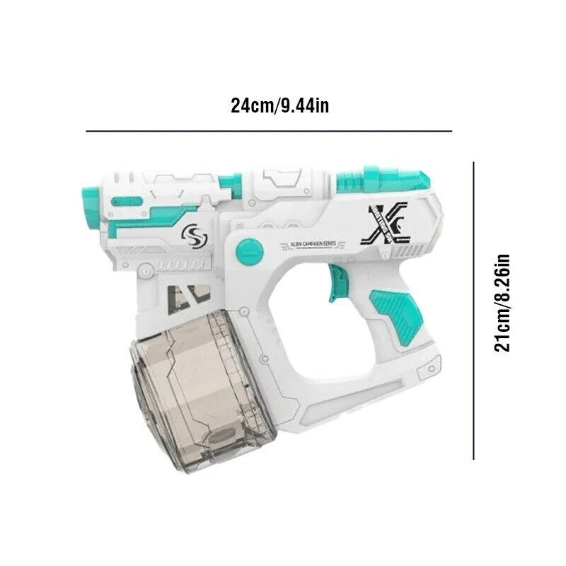 Water Gun Electric Large Capacity Pistol Shooting Toy Full Automatic Beach Outdoor Toy for Kid Children Boy Girls Adults Gifts