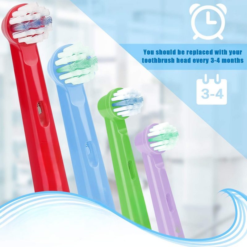 4/8/12/16/20Pcs Vervanging Kinderen Tandborstelkoppen Voor Orale B EB-10A Pro-Health Stadia Elektrische Tandenborstel Mondverzorging
