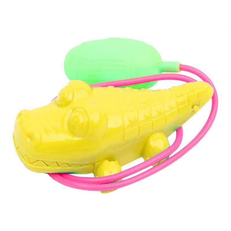 3 قطعة الضفادع القفز لعبة مضحك خط التحكم البلاستيك الهواء بالطاقة ترتد تمساح/الحصان لعبة الطفولة للأطفال