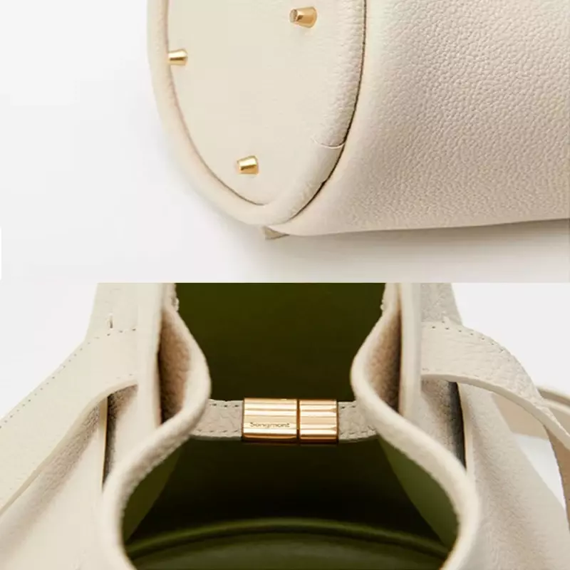 Songmont – sac seau série oreille, sac à bandoulière simple, Design de grande capacité, Style rétro européen et américain