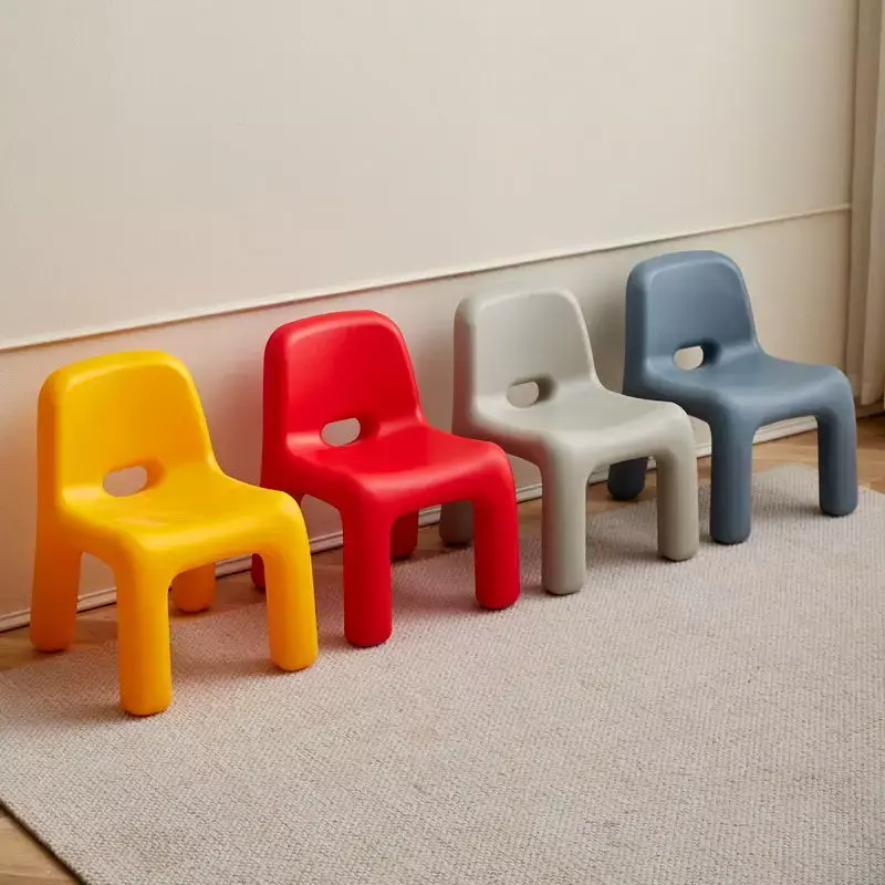 Sedia per la casa sgabello per schienale per bambini poggiapiedi addensato in plastica sedile per divano per interni asilo mobili per pouf antiscivolo per bambini