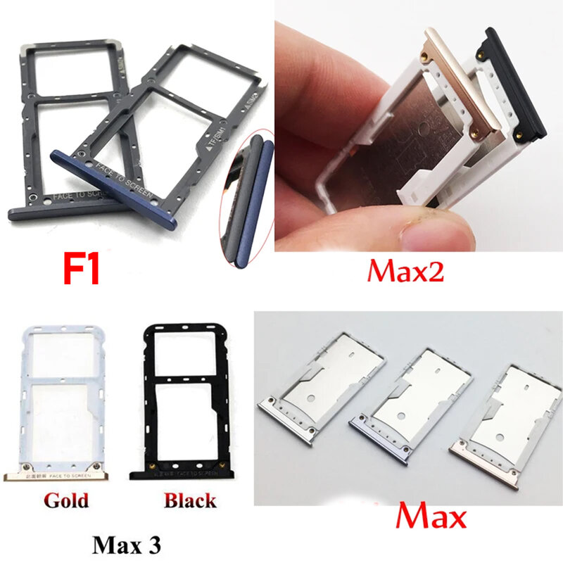 NEW SIM Card Accessories For Xiaomi Mi Max 2 3 / For Pocophone F1 Sim Card slot tray Holder repair part