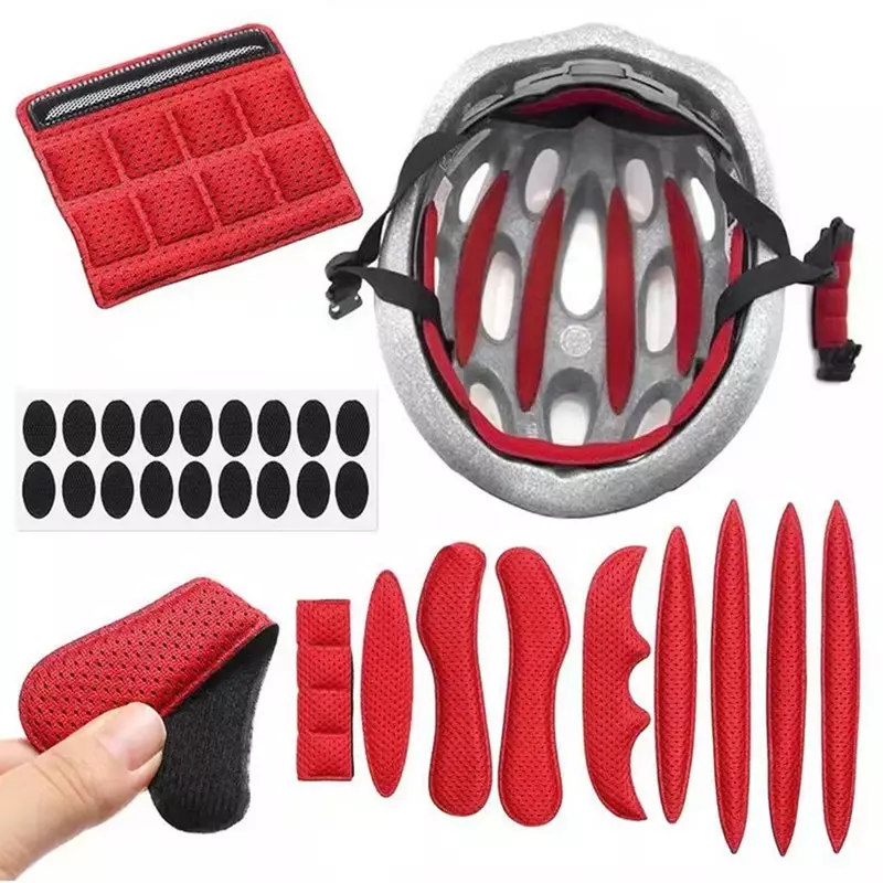 Helmet Padding Kits Sealed Sponge Replacement Outdoor Motorcycle Bicycle Cycling Universal Foam Pads Set Helmet Inner Protection