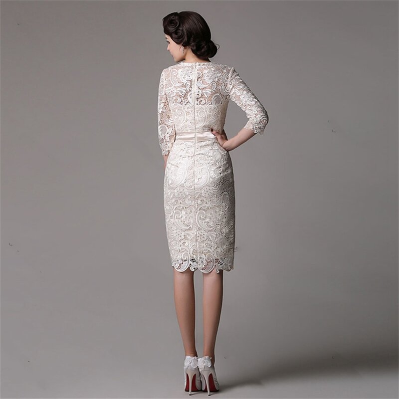 Coco Woman's Evening Dress Party Evening Elegant Luxury Celebrity Knee-length Skirt Bow Tie Large Size Wedding Dresses Bride