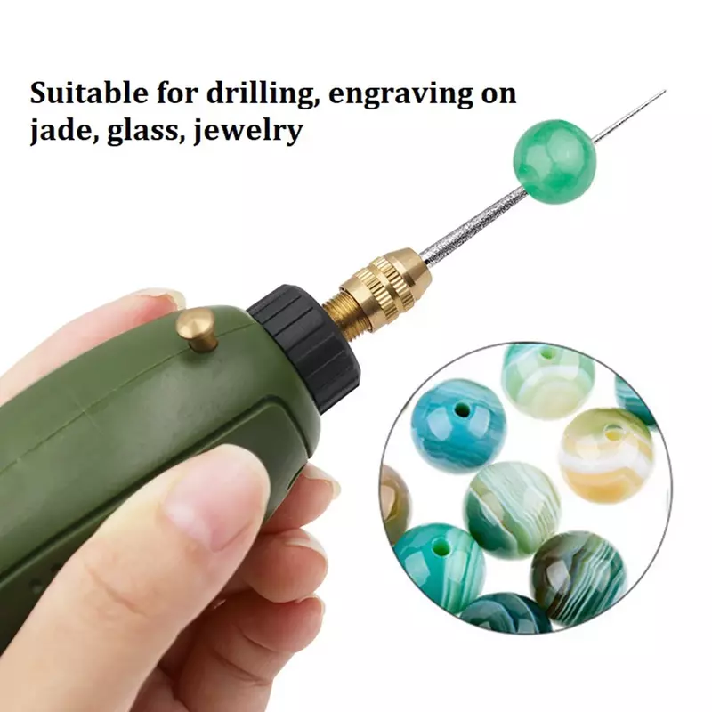 Aguja de tallado para Metal, vidrio, Jade, herramienta de tallado de plata, galvanoplastia de diamante, 1 piezas
