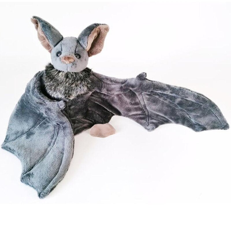 Almohada peluche tamaño mediano, 127D, 30cm, murciélago simulación para muñeca con abierta para decoración del
