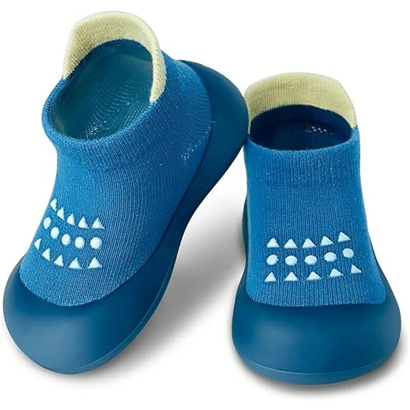 Sapatos antiderrapantes com sola macia para bebê menino e menina, sapatos para primeira caminhada, tênis para crianças pequenas