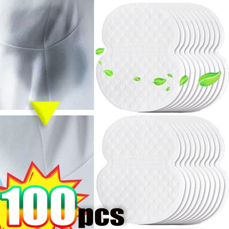 Stay Dry Underarm Sweat Pads Summer Invisible Armpit Absorbent Cotton Patch Thin Breathable Sweat-absorbing Stickers Pasters