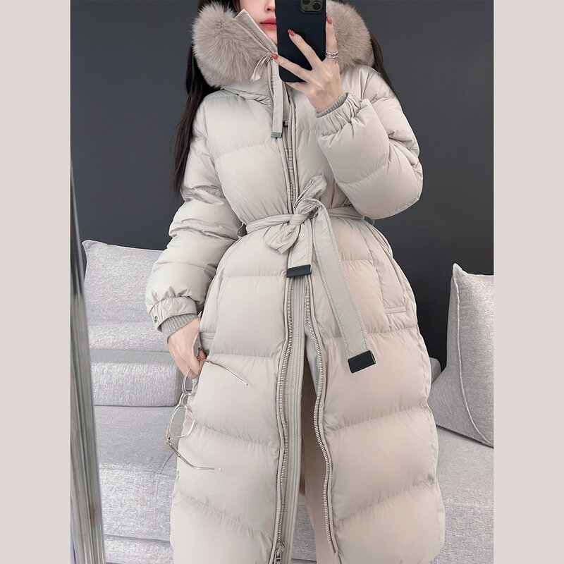 CHLED 2022 zima koreański styl nowa moda białe kaczki dół płaszcze