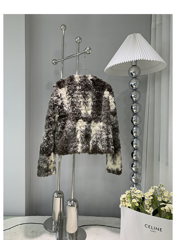 Sztuczne futro jagnięce damskie przycięte pluszowe kurtki przyjazne dla środowiska płaszcze Tie Dye Teddy kurtki zimowe w stylu Vintage 2023