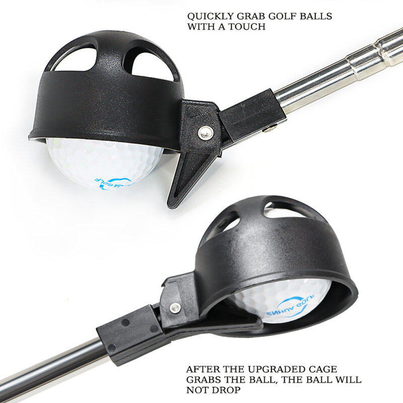Retriever-Balle de golf portable en acier inoxydable, durable dans 4 balles de golf télescopiques, outil de ramassage PINCEF, accessoires de golf