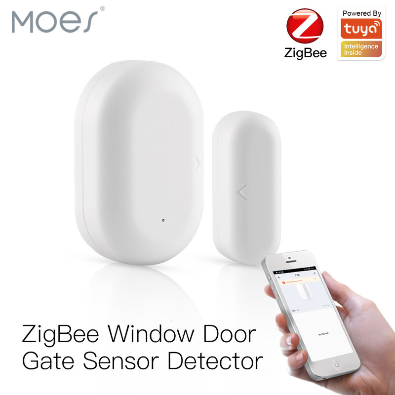 Tuya ZigBee Smart Fenster Tür Tor Sensor Detektor Smart Home Security Alarm System Smart Leben Tuya App Fernbedienung