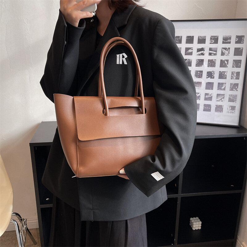 High-End-Gefühl Einkaufstaschen für Frauen große Kapazität Designer Luxus neue trend ige Shopping koreanische Version Handtasche Retro-Reise