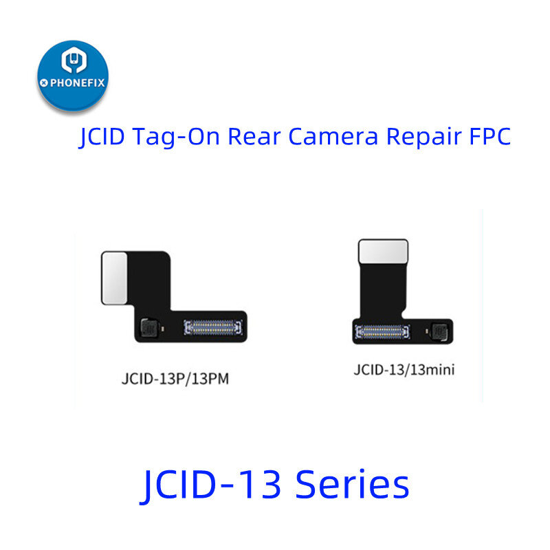 JCID Tag-On Rear Camera FPC Flex Para iPhone 12-14PM Resolver Correspondência de código e Pop-up janela problemas Sem solda