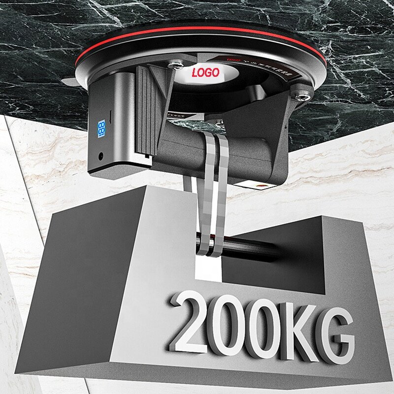 8 inch 200kg smart auto electric pressure value display vacuum suction cup for glass tile