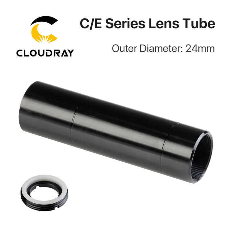 Cloudray CO2 레이저 커팅 각인 기계용 렌즈 튜브, D20, F50.8, 63.5, 101.6mm 렌즈, CO2 O.D.24mm