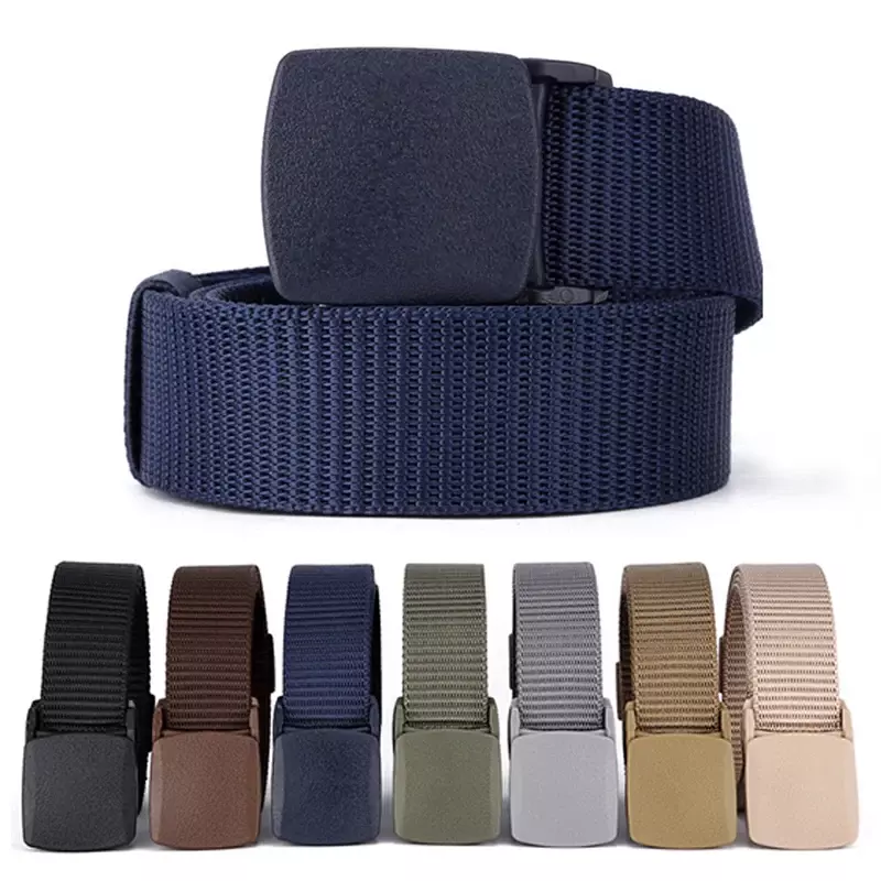 Men's Nylon Belt Quick-drying Military Outdoor Tactical Belts Army Style Cinturon Luxury Canvas Waistband Ceinture Tissu Homme