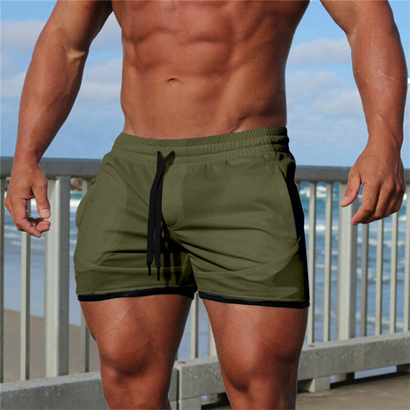 Lato nowe szorty Fitness moda oddychające szybkoschnące siłownie kulturystyka spodenki do biegania spodenki Slim Fit kamuflaż spodnie dresowe