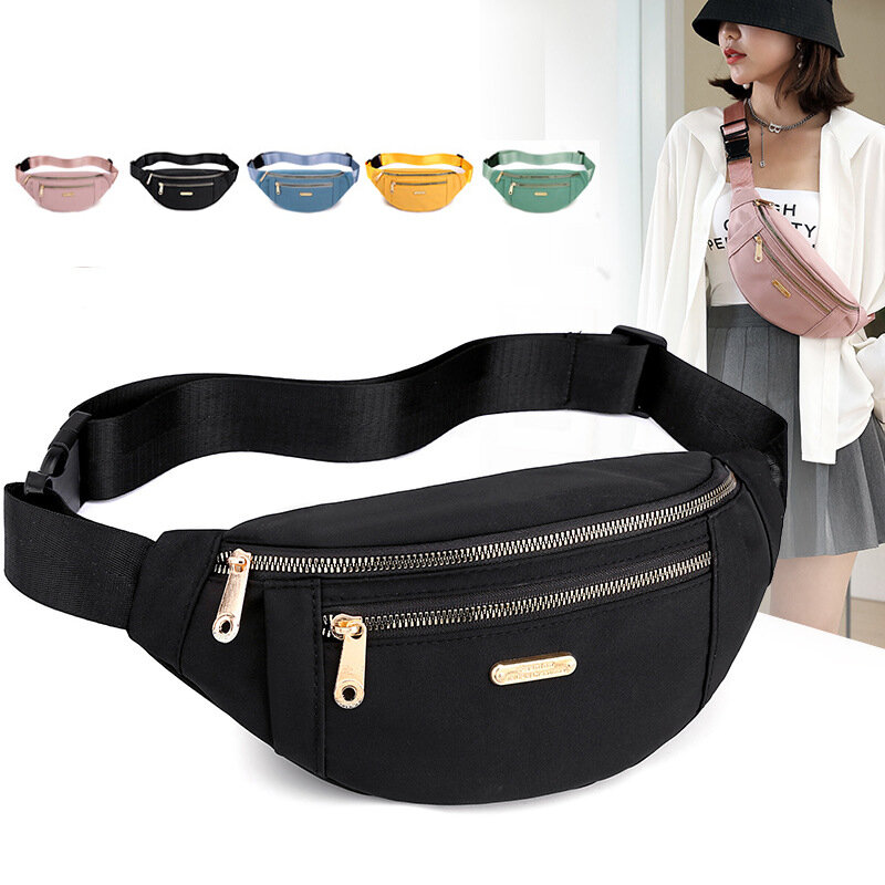 Fashion Waist Packs Fanny Pack Belt Women Travel Bag Chest Purse Chest Pouch Bullet Pack Solid Color Shoulder Bags for Women