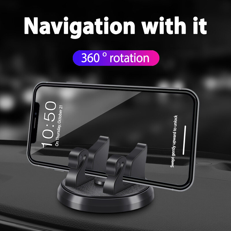 حامل هاتف السيارة 360 درجة دوران لوحة القيادة جبل السيارات الهاتف المحمول لتحديد المواقع والملاحة حامل للهاتف المحمول اكسسوارات السيارات