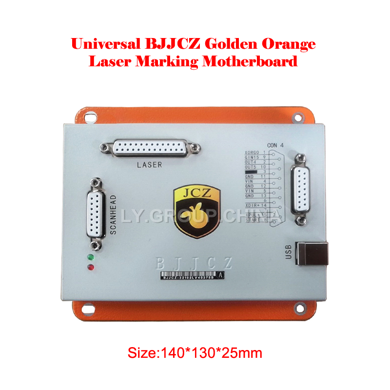 BJJCZ-tarjeta de Control de placa base para máquina de marcado láser, Original, Universal, Golden Orange, con función de eje giratorio A