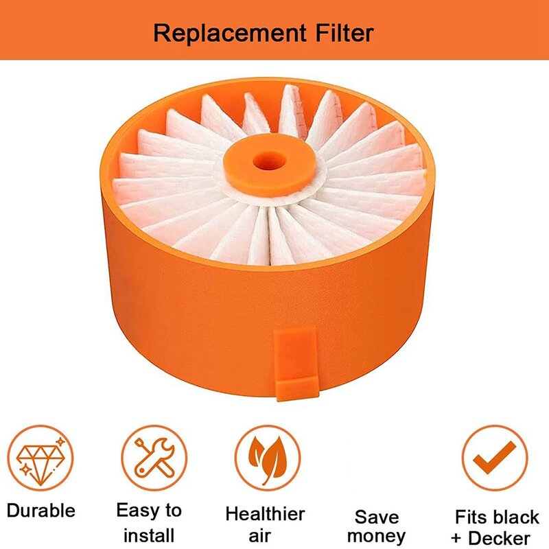 Replacement Filter for BlackDecker BSV2020G BSV2020P Powerseries Extreme Cordless Vacuum Cleaner Accessories