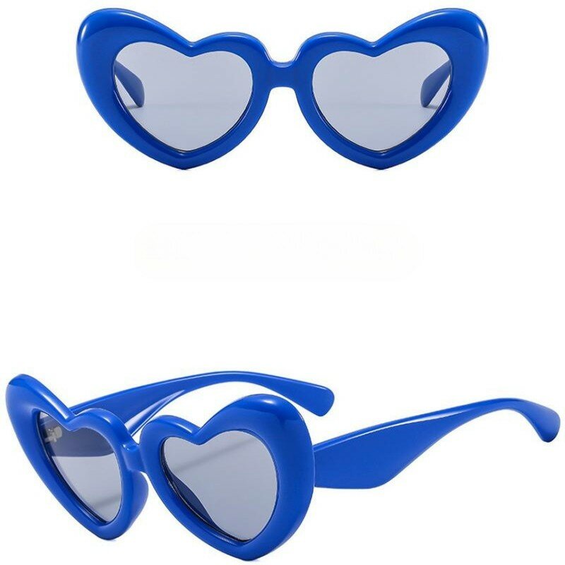 Liefde Hartvormige Zonnebril Vrouwen Groot Frame Mode Schattige Sexy Retro Cat Eye Vintage Zonnebril Uv400 Bescherming Unisex Brillen