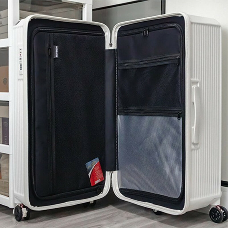 Caja de almacenamiento de equipaje de gran capacidad, maleta con ruedas universales silenciosas, bloqueo de aduana, 36 pulgadas