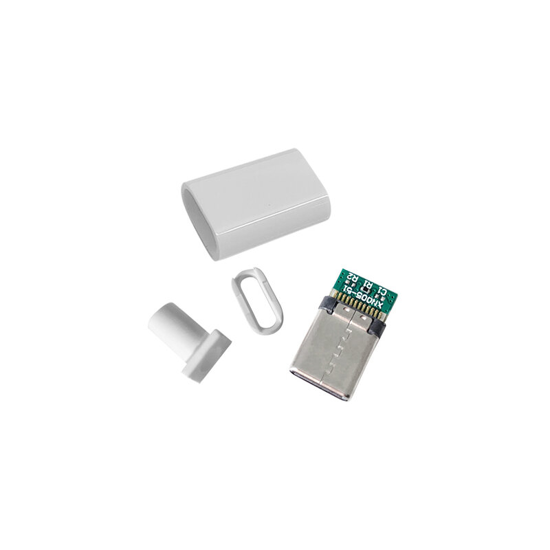 USB C타입 고속 충전 커넥터, 수 잭 테일 플러그, 전기 터미널, DIY 용접, 데이터 케이블 액세서리, USB 3.1 3A, 10 개