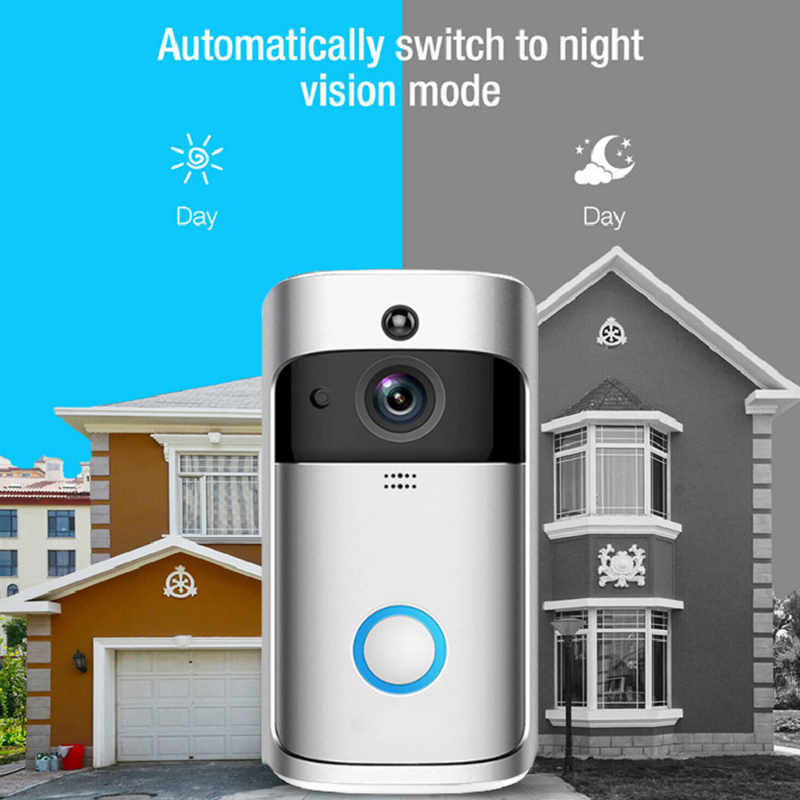 Jianshu Tuya interkom Video di rumah pribadi perlindungan keamanan HD resolusi tinggi Visual pintar bel pintu kamera Wifi