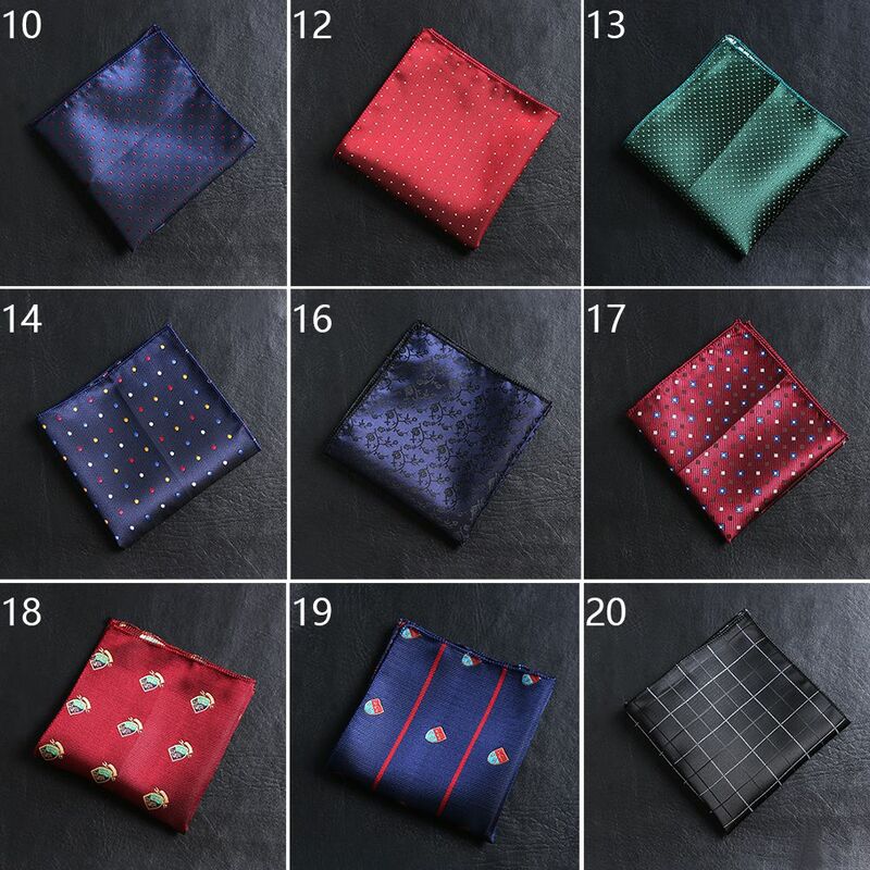 Fashion Pocket square Paisley Chest Towel embroidery Hankies Men handkerchief
