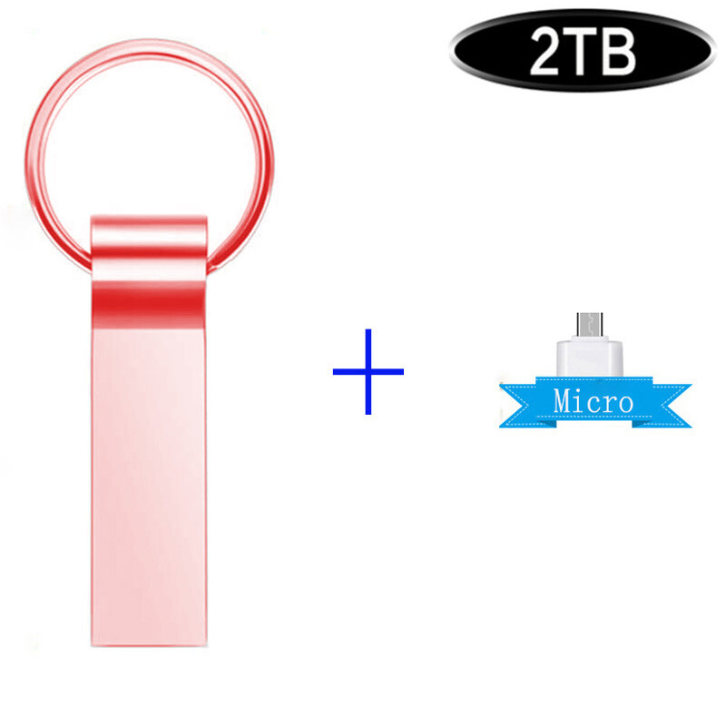 ใหม่ pendrive 2TB 1TB USB แฟลชไดรฟ์1TB ความเร็วสูงเพนไดรฟ์2TB Stick ที่เก็บข้อมูล USB USB 512GB U Disk สำหรับทีวีคอมพิวเตอร์