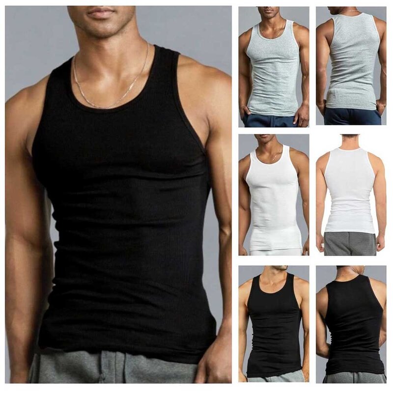 Camiseta sin mangas para hombre, ropa interior transpirable para gimnasio, entrenamiento, Fitness, culturismo, chaleco muscular