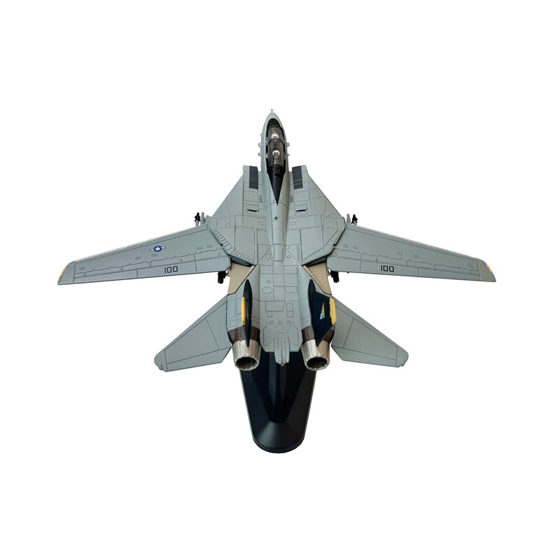 1/100 US Navy Grumman F-14D Tomcat VF-31 Tomcatters Fighter Aircraft Metal Military Diecast Plane Model for Collection or Gift