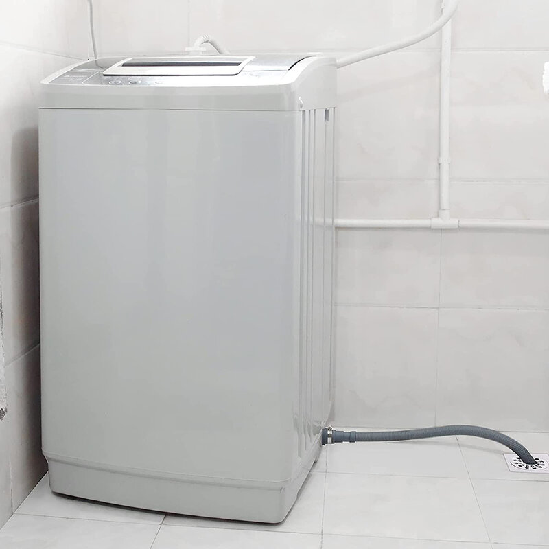 Afvoerslang Verlengset Universele Wasmachine Slang 6,5ft, Inclusief Afvoerslangen Slangklemmen