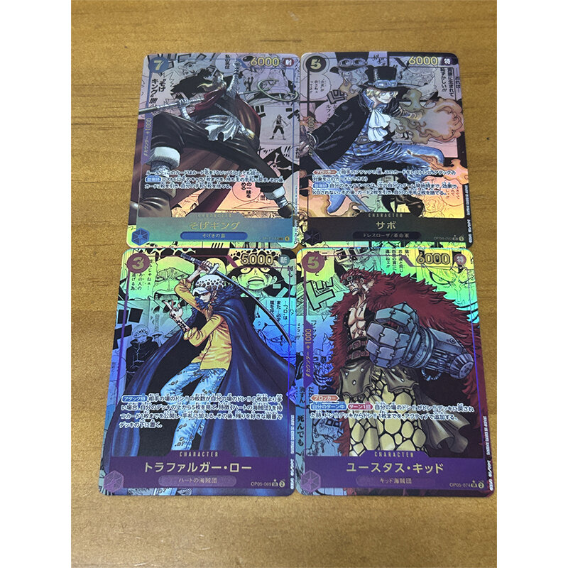 Personagens Anime de Trafalgar D, One Piece Water Law Shanks Bronzing Collection Card, DIY Caseiro Jogo Brinquedos, Natal e Presente de Aniversário