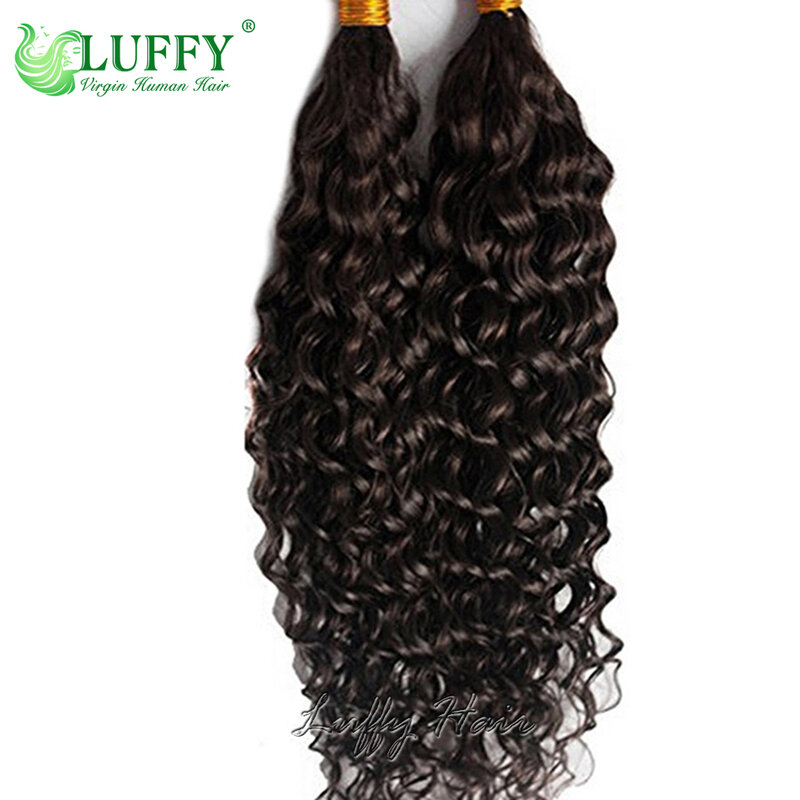 Bulk Human Hair For Braiding Jerry Curly Braids Hair No Weft Double Drawn Curly Burmese Human Hair Extensions For Women