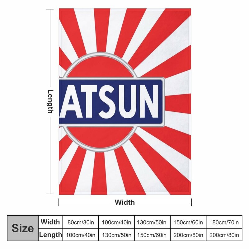 Datsun-Couverture de jet de rayon du soleil vintage, tissu de glouton, cadeau personnalisé