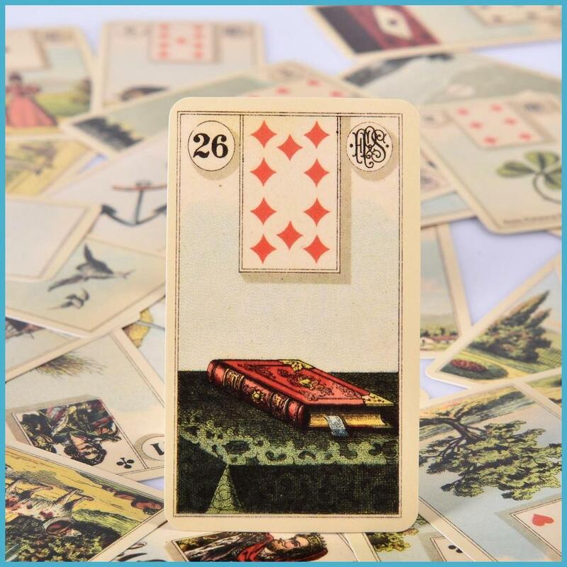 36 Full-Color ArtGame Card Divination Tarot Tableau Grand Tableau Lenormand Cloth Grand Tableau Lenormand Cartes playmy